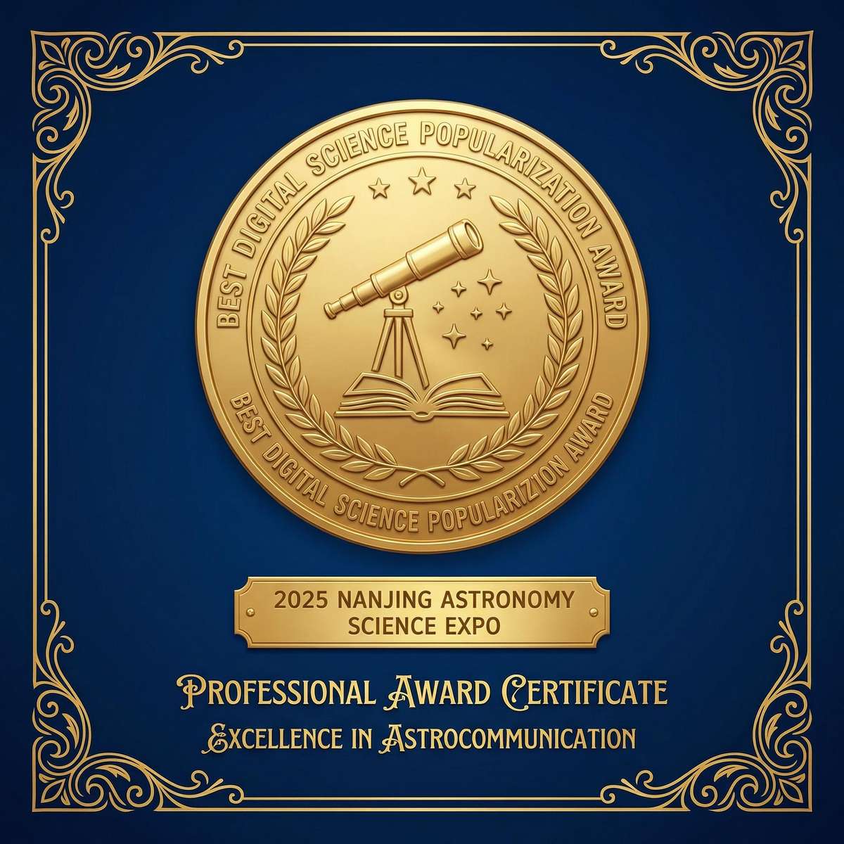 2025南京天文科普博览会最佳数字科普奖 - 南宫28